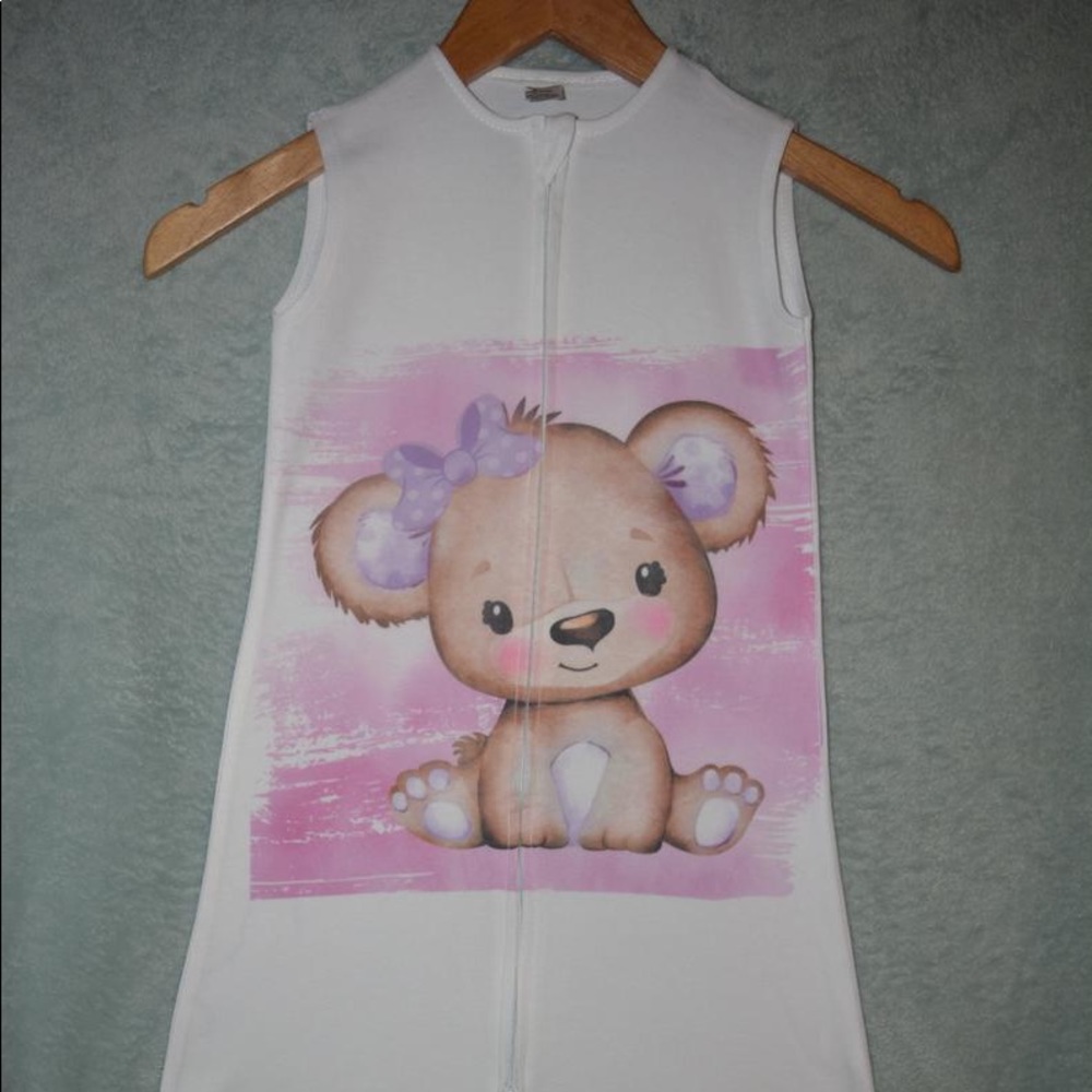 Baby Girl Bear So Beary Cute Sleep Wearable Sack
